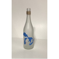 Hand Painted Wine Bottles With State And Home City Heart   273372133387